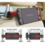 Car Headrest Mount, Tablet Headrest Holder, Car Backseat Seat Mount Holder Universal 360° Rotating Adjustable for All 6"-10.5" Tablet iPad iPad Air iPad Mini,Samsung Galaxy,Cell Phones 4.5"-8" (Red)