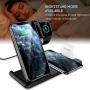 KKM Wireless Charger, 4 in 1 Wireless Charging Station,15W Qi-Certified Wireless Charger Stand for iPhone SE 2020, Apple Watch, iWatch, AirPods, Samsung Galaxy Note 20/Note 20 Ultra, LG, Google Pixel