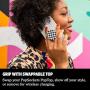 PopSockets: PopGrip with Swappable Top for Phones and Tablets - Checker Black
