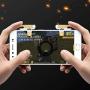 BRANDSUN Metal Click Smart Mobile Gaming Trigger for PUBG Mobile Fire Button Aim Key L1 R1 Shooter Pubg Controller Gampad, Compatible with All Smartphones