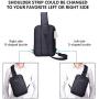 OSOCE Sling Chest Cross Body Bag, Waterproof Anti-Theft Shoulder Backpack Pack for Travel Sport