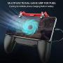 Multi-Functiona Game Controller with 2000mAh Power Bank and Cooling Fan, PUBG Mobile Controller Gamepad L1 R1 Aim and Shoot Trigger, Joystick Remote Grip for 4.5-6.5" Phone Android/iOS