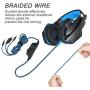 EasySMX Comfortable LED 3.5mm Stereo Gaming LED Lighting Over-Ear Headphone Headset Headband with Mic for PC Computer Game with Noise Cancelling & Volume Control