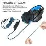 EasySMX Comfortable LED 3.5mm Stereo Gaming LED Lighting Over-Ear Headphone Headset Headband with Mic for PC Computer Game with Noise Cancelling & Volume Control EasySMX Comfortable LED 3.5mm Stereo Gaming LED Lighting Over-Ear Headphone Headset Headband with Mic for PC Computer Game with Noise Cancelling & Volume Control