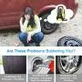 Portable Air Compressor Pump Digital Tire Inflator 150PSI DC 12V Car Air Pump with LED Light Auto tire inflator for Car, Bicycle, Motorcycle, Basketball and Other Inflatables(Yellow) Portable Air Compressor Pump Digital Tire Inflator 150PSI DC 12V Car Air Pump with LED Light Auto tire inflator for Car, Bicycle, Motorcycle, Basketball and Other Inflatables(Yellow)