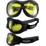 Global Vision Big Ben Goggles 3 Pairs Black Frames 1 Clear Lens 1 Smoke Lens 1 Yellow Lens