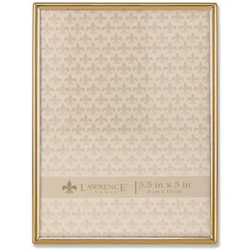 Lawrence Frames 3.5x5 Simply Gold Metal Picture Frame Lawrence Frames 3.5x5 Simply Gold Metal Picture Frame