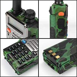 BAOFENG UV-5R Plus Qualette 5W Dual Band Two Way Radio Walkie Talkies (Jungle Camouflage)