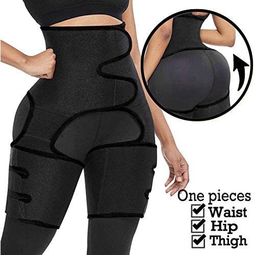 FancyWolf High Waist Trimmer, Thigh Trimmer, Butt Lifter, 3 in 1 Weight Loss Waist Trainer Shaping Slimming Support, Hips Belt Trimmer Body Shaper