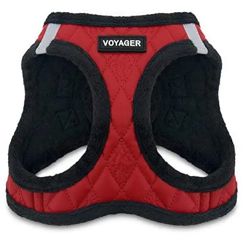 Voyager Step-in Plush Dog Harness - Soft Plush, Step in Vest Harness for Small and Medium Dogs by Best Pet Supplies