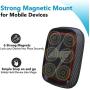 Magnetic Phone Car Mount, APPS2Car Universal Dashboard & Windshield Car Smartphone Mount with 6 Strong Magnets, Magnet Car Phone Holder with Strong Suction Cup, Fit for All Cell Phones/Mini Tablets