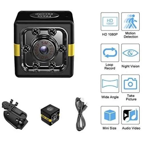 1080P Mini Spy Camera Wireless Hidden Camera with Audio and Video Recording, Night Vision Motion Detection, Dog Camera Nanny Cam Baby Monitor Home Security Camera, no WiFi and APP Needed 1080P Mini Spy Camera Wireless Hidden Camera with Audio and Video Recording, Night Vision Motion Detection, Dog Camera Nanny Cam Baby Monitor Home Security Camera, no WiFi and APP Needed