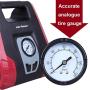 CARTMAN AC/DC Heavy Duty Air Compressor, Air Inflator for Home (110V) and Car (12V)