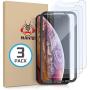 MANTO 3-Pack Screen Protector for iPhone 11 Pro Max and iPhone Xs Max 6.5 Inch Tempered Glass Protector Film, Clear, 3D Touch, Anti Fingerprint