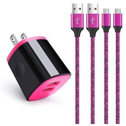 Charger Block, Phone Charger Box with Fast Charging Micro USB Cable 6FT Android Cord Compatible for Motorola Moto E 2020,G6 Play,G5S Plus,G5S,G5 Plus,G4 G3 E5 E4 E6,E5 Play/Cruise/Supra,Samsung S7 S6