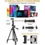 62inch Phone Tablet Tripod, VICTIV Ultra-Portable Travel Tripod for Cellphone, Lightweight Compact Tripod with 2 in 1 Phone/Tablet Clip & Wireless Remote for Smartphone & Tablet Video Shooting 62inch Phone Tablet Tripod, VICTIV Ultra-Portable Travel Tripod for Cellphone, Lightweight Compact Tripod with 2 in 1 Phone/Tablet Clip & Wireless Remote for Smartphone & Tablet Video Shooting