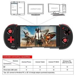 Mobile Game Controller, DoinMaster Wireless Gamepad Controller Joystick Telescopic Game Controller for iOS Android iPhone Tablet PC TV Box (Renewed)