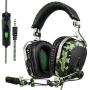 GW SADES SA926T Stereo Gaming Headset for PS4 New Xbox One, Bass Over-Ear Headphones with Mic and Volume Control for Laptop, PC, Mac, iPad, Computer, Smartphones(Camouflage)
