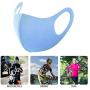 Washable and Reusable Fabric Face Mouth Madks Breathable Face Covering for Summer, 3 Pack_Blue