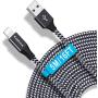 Phone Charger Cord 5M/16FT USB Phone Charger Cable Charging Cords Long Durable Braided Nylon Cord Fast Charging Compatible with Phone X /8/8Plus /7/7 Plus /6S /6S Plus /6/6 Plus/SE Pad Pod and Touch
