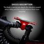 Bone Bike Tie Pro 3 Bicycle Phone Mount, Universal Bike Handlebar Holder (3rd Gen Pro) Compatible with iPhone 11 Pro Max X 8 Plus, Galaxy S10 S9 S8 Edge Note Series, Fits Devices 5.8" to 7.2" - Red