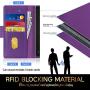 FYY Case for Samsung Galaxy Note 20 Ultra 6.9", Luxury [Cowhide Genuine Leather][RFID Blocking] Wallet Case, Flip Folio Case with Kickstand Function and Card Slots for Galaxy Note 20 Ultra 6.9" Purple