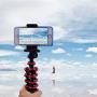 DAISEN Camera Tripod, Octopus Camera Holder and Phone Tripod for iPhone/Universal Smartphone/Cell Phone/Camera Arbitrary Installed with Remote Control(Red)