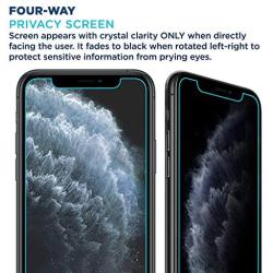 Tech Armor 4Way 360 Degree Privacy Film Screen Protector for New Apple iPhone 11 Pro Max/iPhone Xs Max [1Pack] Case-Friendly, Scratch Resistant, 3D Touch Accurate Designed for 2019 iPhone 11 Pro Max