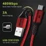 BrexLink USB C Fast Charging Cable(3A), USB C to USB A Charger (6.6ft/2 Pack), Nylon Braided Fast Charging Cord for Samsung Galaxy S10 S9 S8 Note 9, Pixel, LG V30 G6, Nintendo Switch(Red) BrexLink USB C Fast Charging Cable(3A), USB C to USB A Charger (6.6ft/2 Pack), Nylon Braided Fast Charging Cord for Samsung Galaxy S10 S9 S8 Note 9, Pixel, LG V30 G6, Nintendo Switch(Red)