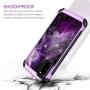 BENTOBEN Galaxy S20 Case, Galaxy S20 5G Case, Shockproof Space Design Hybrid Dual Layer Hard PC Soft Bumper Slim Sleek Protective Phone Cover for Samsung Galaxy S20 2020 Release 6.2Inch, Purple Nebula