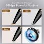 Corded Car Vacuum Cleaner High Power for Quick Car Cleaning, DC 12V Portable Auto Vacuum Cleaner for Car Use Only - Golden