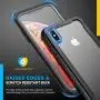 iPhone Xs Max Case - FITFORT Full Body Rugged Case with Built-in Touch Sensitive Anti-Scratch Screen Protector, Ultra Thin Clear Shock Drop Proof Impact Resist Extreme Durable Protective Cover