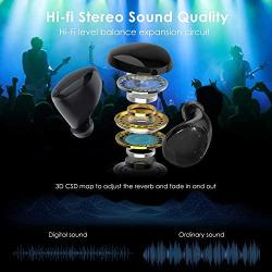GIM Wireless Sport Earbuds, Bluetooth 5.0 Earbuds in-Ear TWS Stereo Headphones with Charging Case IPX5 Waterproof Built in Mic Headset 18H Playtime for iPhone/Android/Working/Running