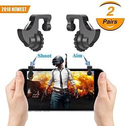 Mobile Game Controller with Sensitive Shoot and Aim Triggers for PUBG, Gaming Joystick for Android iOS (2 Pairs Newest Version)