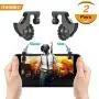 Mobile Game Controller with Sensitive Shoot and Aim Triggers for PUBG, Gaming Joystick for Android iOS (2 Pairs Newest Version) Mobile Game Controller with Sensitive Shoot and Aim Triggers for PUBG, Gaming Joystick for Android iOS (2 Pairs Newest Version)