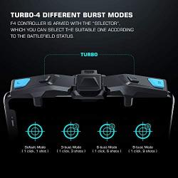 GameSir Mobile Trigger,Mobile Game Controllers F4 Falcon,Foldable Plug and Play Gaming Trigger for iOS and Android Phone(PUBG/Fortnite/Rules)（4.5-6.5 inch）