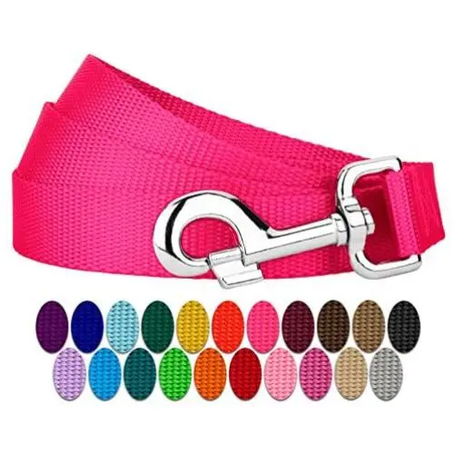 Country Brook Design - Vibrant 25 Color Selection - 1 Inch Nylon Dog Leash Country Brook Design - Vibrant 25 Color Selection - 1 Inch Nylon Dog Leash