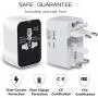 NEWVANGA International Universal All in One Worldwide Travel Adapter Wall Charger AC Power Plug Adapter with Dual USB Charging Ports for USA EU UK AUS European Cell Phone Laptop NEWVANGA International Universal All in One Worldwide Travel Adapter Wall Charger AC Power Plug Adapter with Dual USB Charging Ports for USA EU UK AUS European Cell Phone Laptop
