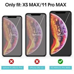 OTAO Privacy Screen Protector for iPhone 11 Pro Max/iPhone Xs Max 6.5 Inch True 28°Anti Spy Tempered Glass Full-Coverage (2-pack)