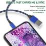 iPhone Charger, WSCSR MFi Certified Lightning Cable(3/3/6/6/10FT)Charging USB Syncing Data Nylon Braided with Metal Connector Compatible iPhone 11/Pro/Max/X/XS/XR/XS Max/8/Plus/7/7 Plus/6S/6 Plus More