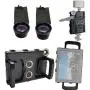 Melamount MM-IPAD PRO 9.7 Video Stabilizer Pro Multimedia Rig for Apple iPad PRO 9.7 And iPad AIR 2 + Lens Set 37mm TELEPHOTO & 37mm WIDE ANGLE + Video Rechargeable LED Light