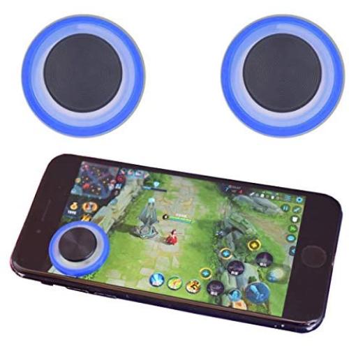 Mobile Game Controller for PUBG/Fortnite/Shooting Game, Gaming Joystick with L1R1 Mobile Controller Trigger and Anti-Sweat Finger Sleeve, Gamepad Fit 5-6.5(inch) Android/iPhone
