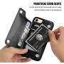 OT ONETOP iPhone 8 Wallet Case with Card Holder, iPhone 7 Case iPhone SE(2020) Wallet Premium PU Leather Kickstand Card Slots,Double Magnetic Clasp and Durable Shockproof Cover 4.7 Inch(Black)