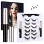 Magnetic Eyelashes with Eyeliner, Nivlan Upgraded 6 Pairs 3D Reusable Magnetic False Eye Lashes & 2 Tubes Waterproof Eyeliner Kit for Natural Look, No Glue Need Magnetic Eyelashes with Eyeliner, Nivlan Upgraded 6 Pairs 3D Reusable Magnetic False Eye Lashes & 2 Tubes Waterproof Eyeliner Kit for Natural Look, No Glue Need