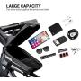 Whale Fall Waterproof Bike Frame Bag Bike Phone Bag Bicycle Cell Phone Holder for GPS - Bicycle Bag Frame Hard Eva Navi Pressure-Resistant Handlebar Bag TPU Touch-Screen with Sun-Visor and Rain Cover