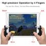 takyu Mobile Controller for Pad, Mobile Game Controller with Game Joystick, Upgraded Version W9 180° Rotatable Triggers Gamepad for 4.5-12.9 inch Tablet & Android iOS Phone