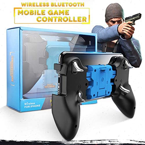 AnoKe Mobile Controller - Mobile Game Controller for iOS [Not fit Android], Cellphone Game Trigger, Battle Royale Wireless Sensitive Shoot and Aim Gift for Kids Mobile Phone Joystick