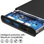 TOZO WB1 Portable Charger 10000mAh Super slim and light Fast Power bank 18W PD+Quick Charge 3.0 High-Speed Charging External Battery Pack with USB C Input/Output for iPhone,iPad,Samsung and more Black