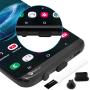 PortPlugs Anti Dust Plugs USB C (10 Pairs) - Compatible with Samsung s10, s8, s9 Plus, Note 9, Pixel, Any Type C with Headset Jack Silicone (Black)