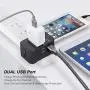 Travel Adapter, Universal International All-in-One Worldwide Travel Adaptor Wall Charger AC Power Plug Adapter Charger with Dual USB Port for USA UK EU AUS Travel Adapter, Universal International All-in-One Worldwide Travel Adaptor Wall Charger AC Power Plug Adapter Charger with Dual USB Port for USA UK EU AUS